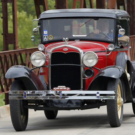 Route 66 Bridge And My Coupe